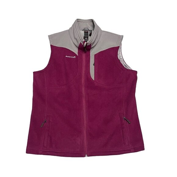 Avalanche Pink Fleece WEATHERSHIELD Designer Spring Fall Hiking Womens Vest XL - Picture 1 of 5